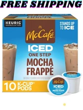 McCafe, ICED One Step Mocha Frappe K-Cup Coffee Pods, 10 Count