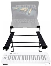 Rockville Dual Shelf Laptop Controller Stand for Samson Carbon 49 Keyboard