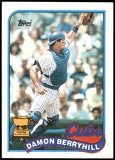 Damon Berryhill Chicago Cubs 1989 Topps All-Star Rookie Baseball Card #543. rookie card picture