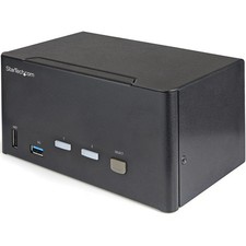 StarTech 2 Port Triple Monitor DisplayPort KVM Switch SV231TDPU34K