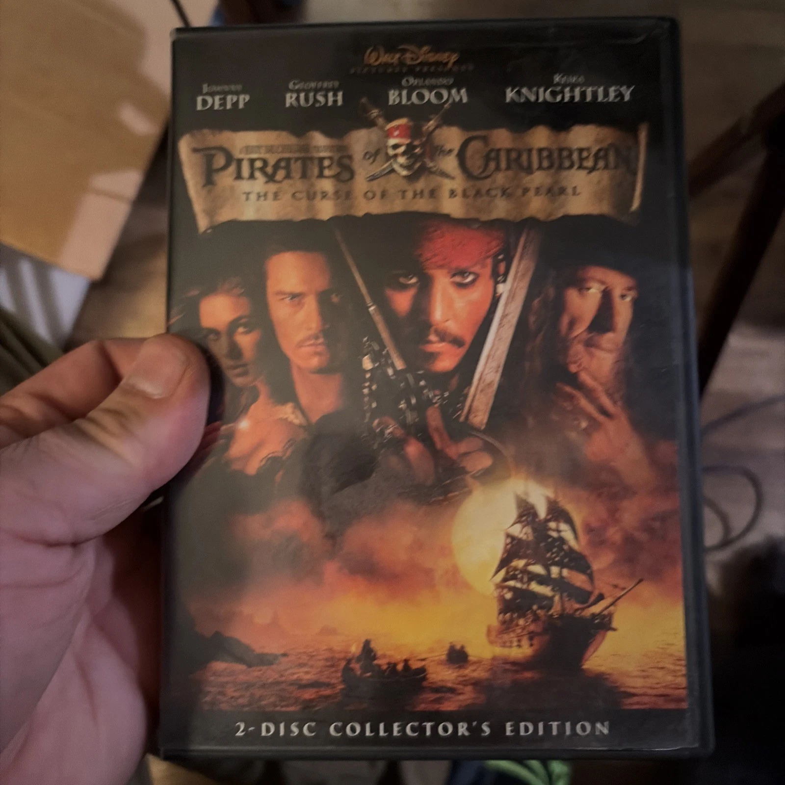 Pirates of the Caribbean: The Curse of the Black Pearl (DVD, 2003)