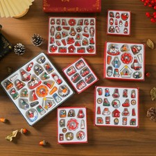 Traditional Wooden Christmas Tree Decorations Xmas Tree Hanging Ornament Box