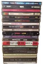 Heavy Thrash Speed Hair Metal Hard Glam Rock CD Lot Of 20 Pantera Metallica Kiss