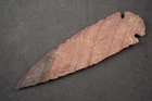 4.8" Flint Spearhead Handmade Spear Point Knife Blade Arrowhead 106