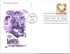 Dr Jim Stamps 1999 Love Stamp First Day Issue Postcard Artcraft Cachet