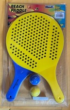 Beach Paddle Game Set, 2 Paddles  2 Balls, Perfect for Backyard Fun Beach Time