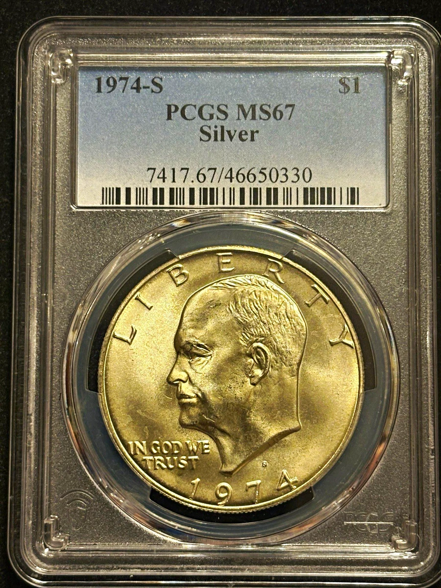 MS 67 Graded 1974 Eisenhower Dollars (1971-1978) for sale | eBay