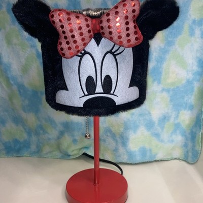 Idea Nuova Disney 100 Minnie Mouse Table Lamp Red Base Contemporary Decor
