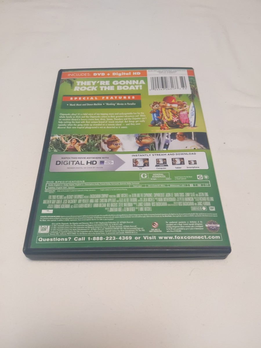 その他 Die Schvpfung/ [DVD] [Import] Alvin and the Chipmunks Chipwrecked DVD Movie Expired Code Jason