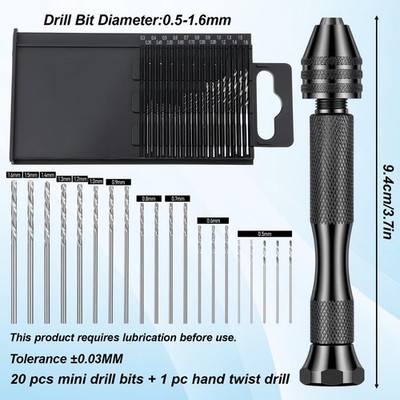 21PCS Metric Mini Micro Drill Bit Set, Carburetor Jet Drill Bits 21PCS Metric Mini Micro Drill Bit Set, Carburetor Jet Drill Bits