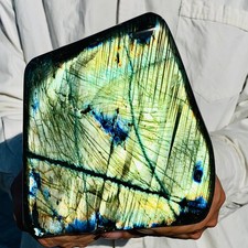 4.31LB Natural Labradorite Quartz Crystal Freeform Mineral Specimen Healing