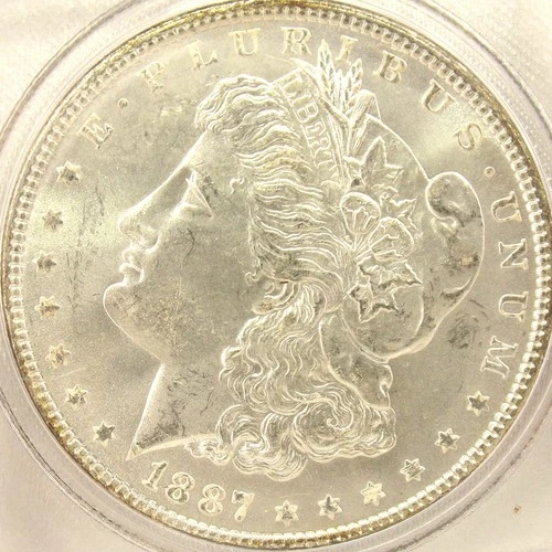 1887 P Morgan Silver Dollar AU/BU