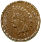 1908 Indian Head Almost UnCirculated Cent ☆☆ Great Set Filler ☆☆ 242