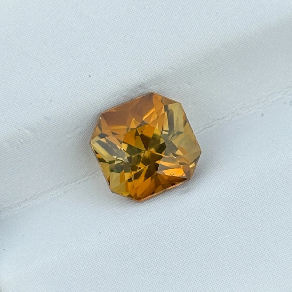 Natural Mustard Yellow Tourmaline 2.05 Cts Square Radiant Loose Gemstone - Image 4 of 4