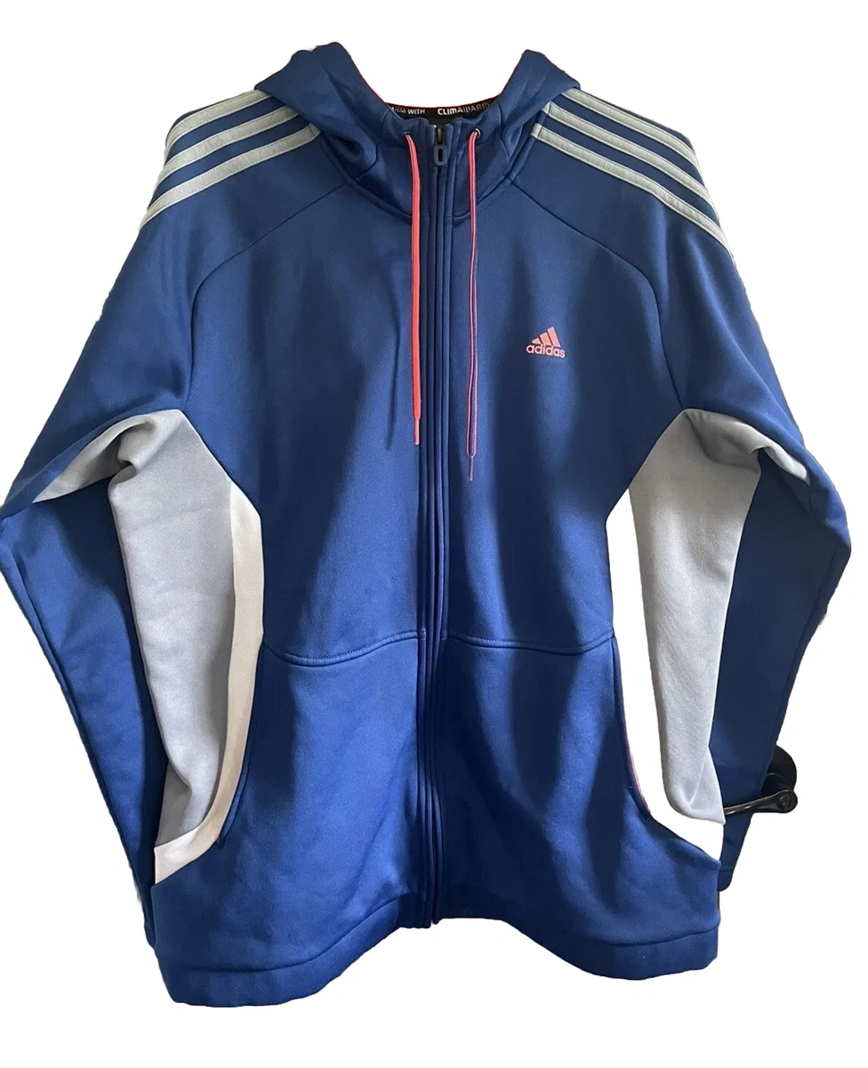 Adidas climawarm hotsell hoodie blue