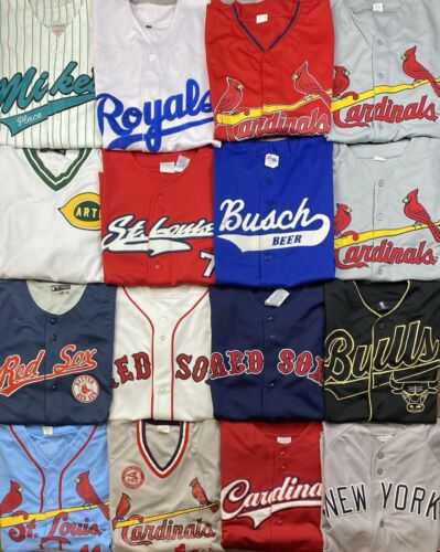 MLB Basketball Jersey Lot Of 16 Nike Adidas New Era Vintage Knicks Yankees Cubs