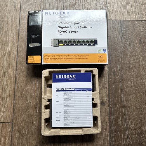 NETGEAR GS108TV2 8-Port Gigabit Ethernet Smart Switch - Picture 6 of 10