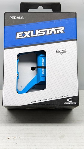 Exustar E-PB557-RD lega blu pedali piattaforma MTB EPS - Foto 2 di 6