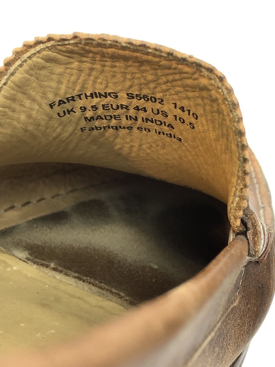 J Shoes Farthing Penny Loafers Mens 9.5Brown Leather Moc Toe  display picture 1