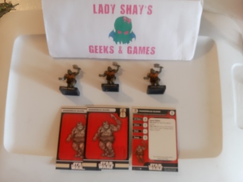 Star Wars Miniatures ALLEANZA E IMPERO 3 guardie gamorreane 44/60 - Foto 1 di 2