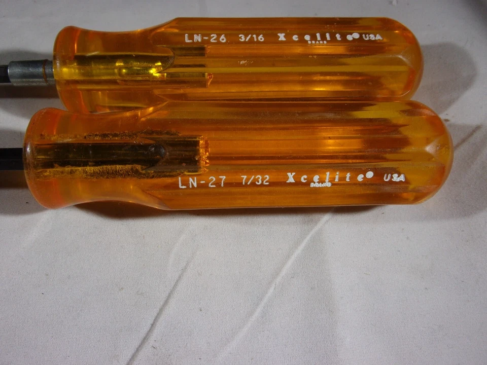 2 NEW XCELITE ALLEN SCREWDRIVERS 7/32" ( LN-26 ) 3/16" ( LN-27 ) - Image 2 of 2