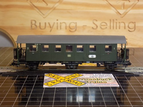 HO ROCO 3-axle 1st-2nd cl. open platform coach DB 038093 (R101732)
