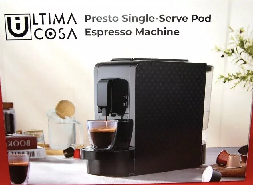 Ultima Cosa UC-EM003WUB Presto Single Serve Pod Espresso Machine