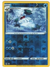 Abomasnow 43/196 Lost Origin Reverse Holo Uncommon Pokemon Card TCG 043/196