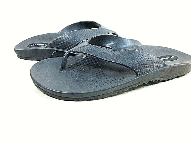 Okabashi Surf Grey Flip-Flops US Men's 