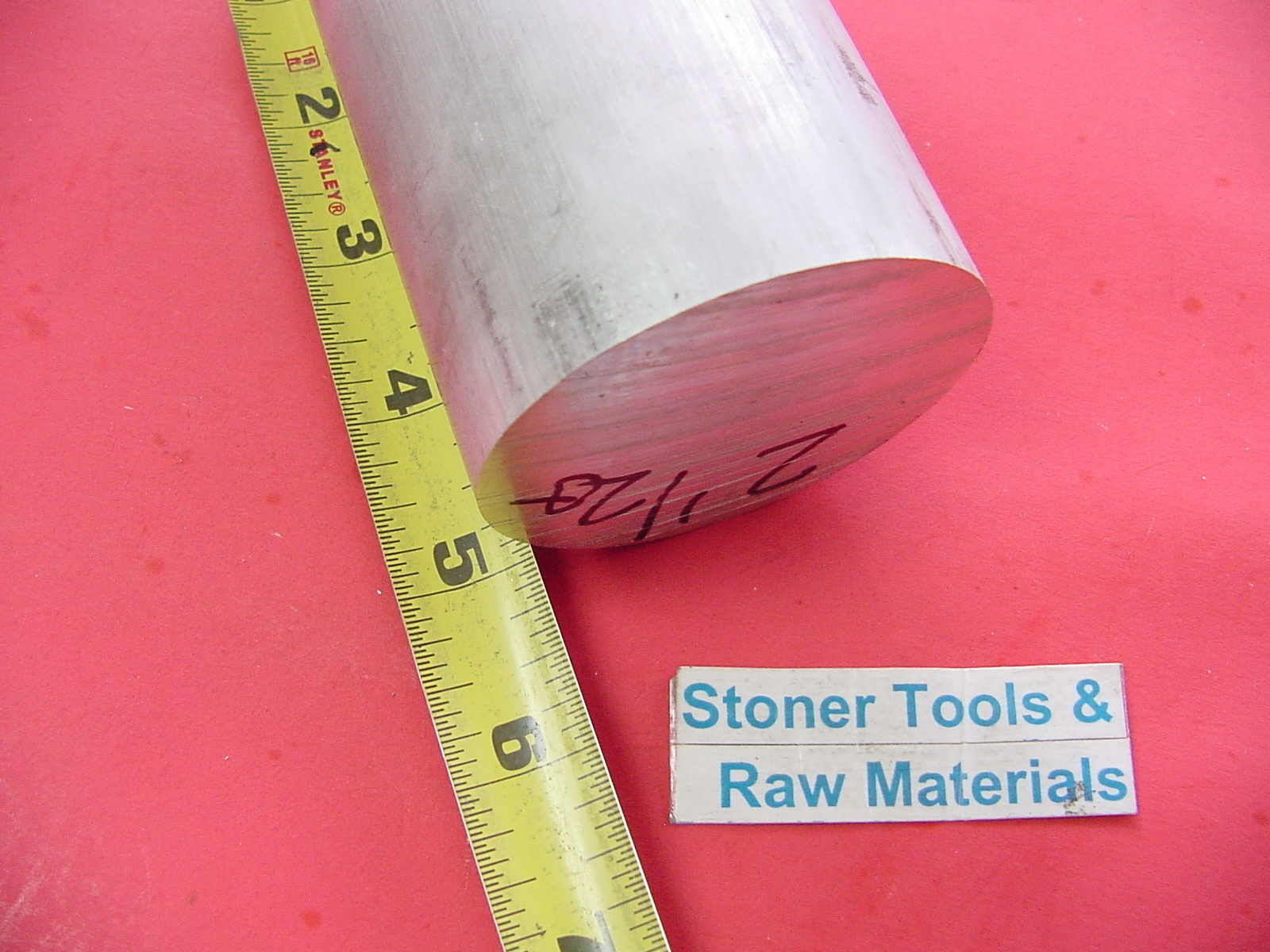2-1/8 ALUMINUM ROUND ROD 12 long 6061 T6511 Solid Extruded Lathe Bar