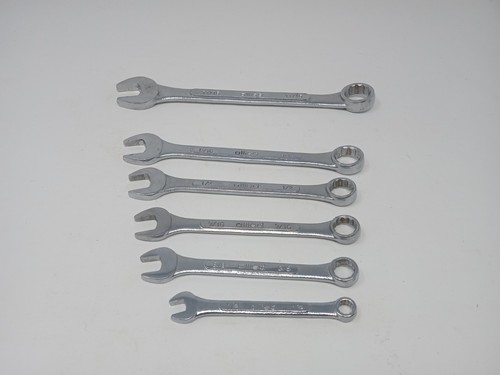 Allied Combination Wrenches 6 Pieces 1/4", 3/8", 7/16", 1/2", 9/16" &11/16"