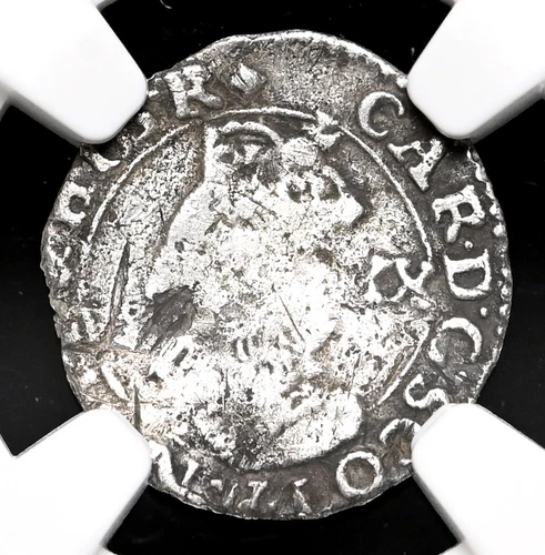 SCOTLAND. Charles I, 1637-42, Silver 20 Pence, S-5591, NGC Fine Details