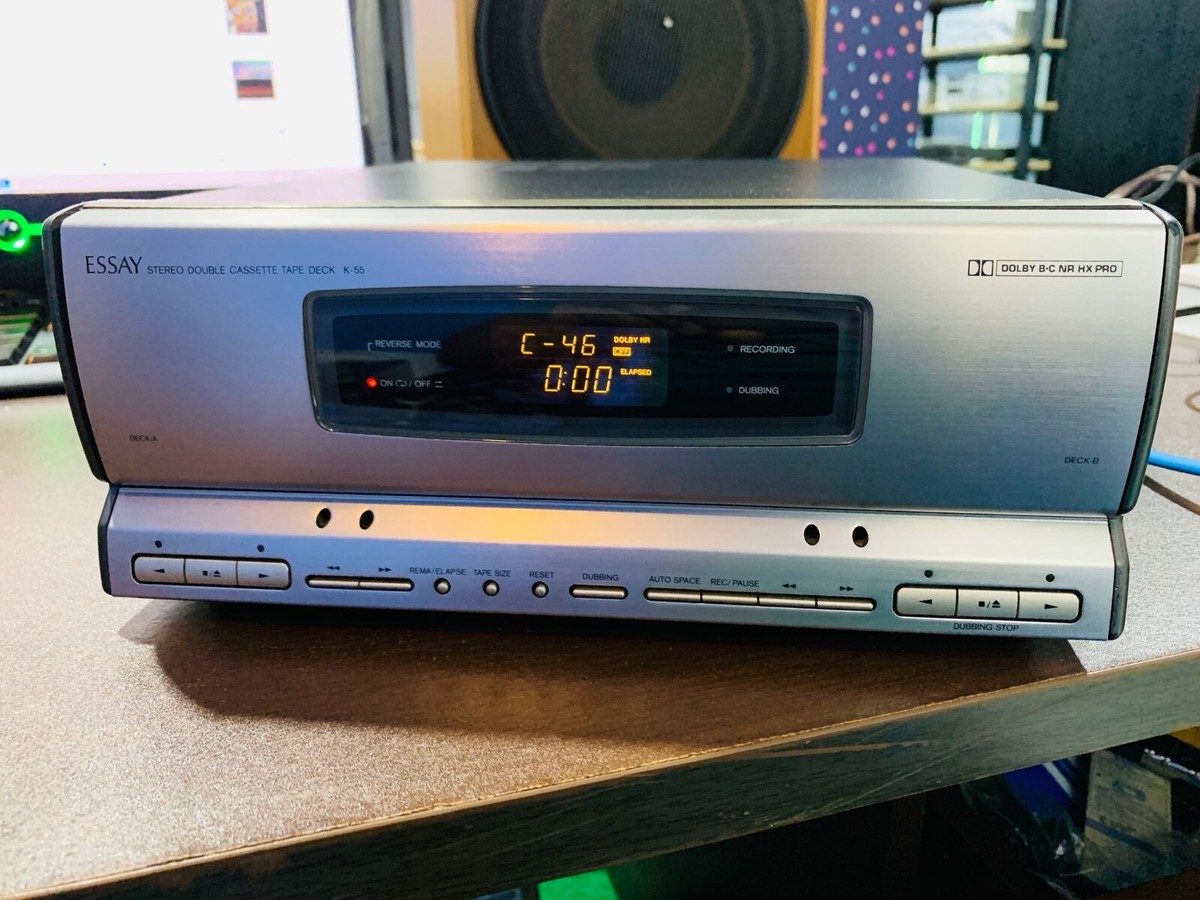 Onkyo Essay mini double cassette tape deck K-55- Japan 100V/110V