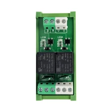 2 Channel Relay Module 1 SPDT DIN Rail Mount 24V DCAC Interface Relay Module