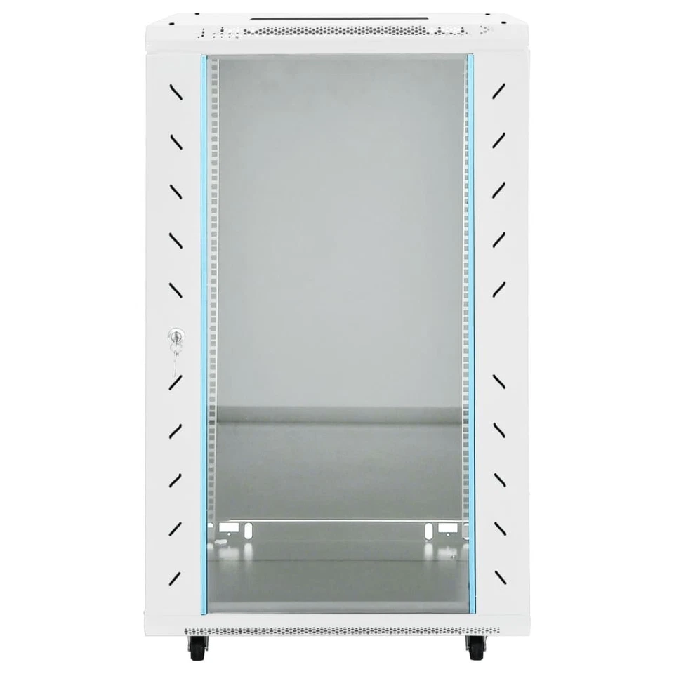 🔒 18U 19" Network Data Cabinet with Swivel Feet – Lockable Server Rack | IP20 - Image 2 of 4