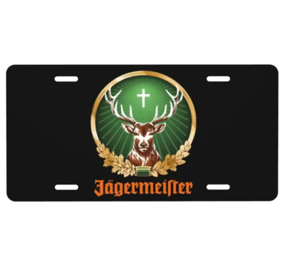 Jägermeister USA Auto Nummernschild License Plate Style Deko Blechschild Hirsch