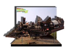 RETOUR VERS LE FUTUR 3 FIGURINES MINIATURES EN BOIS III MDF (panneaux de fibr...