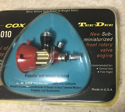 Cox Tee Dee .010 Engine In Original Package 