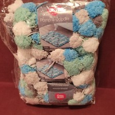 Red Heart Pomp-a-Doodle 7 Jumbo Size Beach House 3 skein pompom pom pom