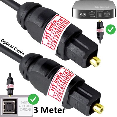 3m Digital Audio Optisches Toslink Kabel für OEHLBACH DA Converter Audiowandler