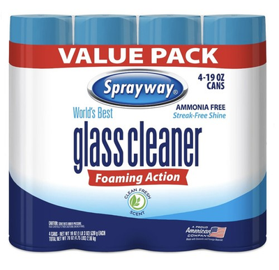 #ad Sprayway Glass Cleaner 19 Oz Cans Pack of 4 SHIPS SAME DAY Free Shipping $12.99