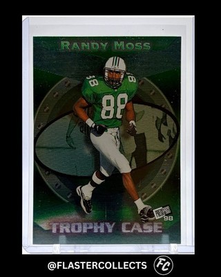 1998 Press Pass - Randy Moss Trophy Case #TC4 (Rookie) Marshall Thundering Herd 