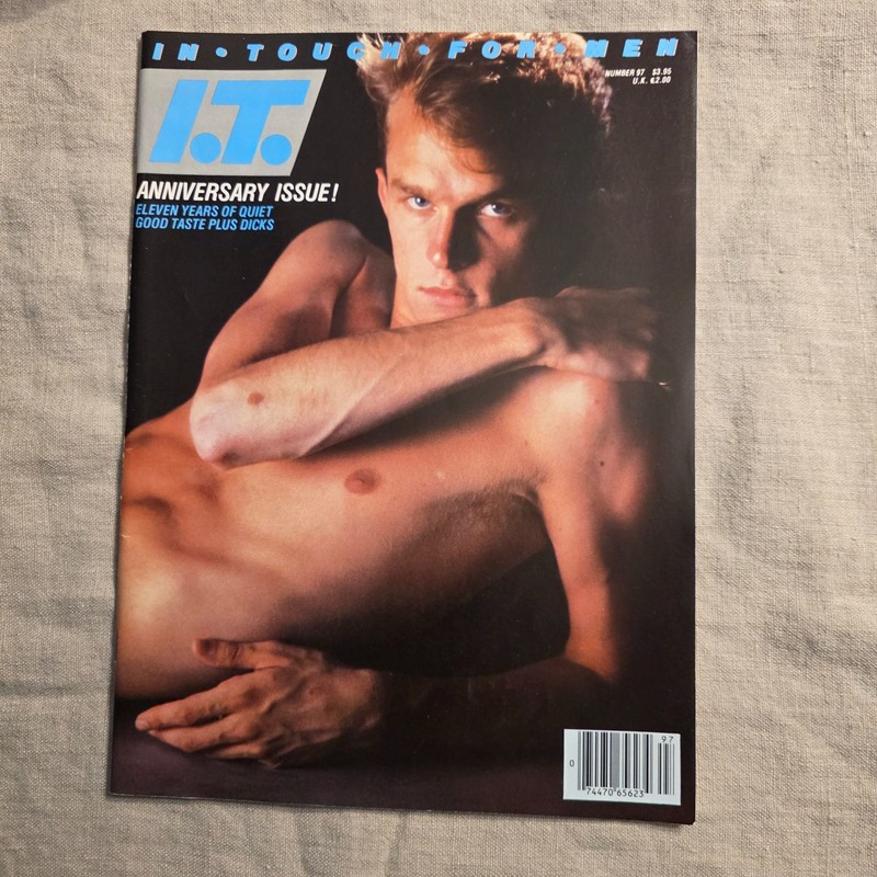 I N  T O U C H  F O R  M E N - 11/84 - Vintage Gay Male Magazine - Anniversary