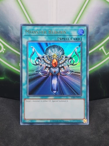 Yugioh Monster Reborn LOB-EN118 Ultra Rare 25th Anniversary NM