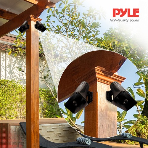 Pyle 8" PA Horn Speaker for Indoor/Outdoor Use, 65W Peak Power, Black, 4 Pack - Photo 5/6