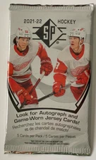 2021-22 Upper Deck SP Hockey Guaranteed Relic/ Patch/ or Auto Hot Pack