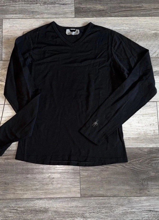 Smartwool 100% Merino Wool Long Sleeve Base Layer Top Size MD Euc Black Woman’s
Opens in a new windo
