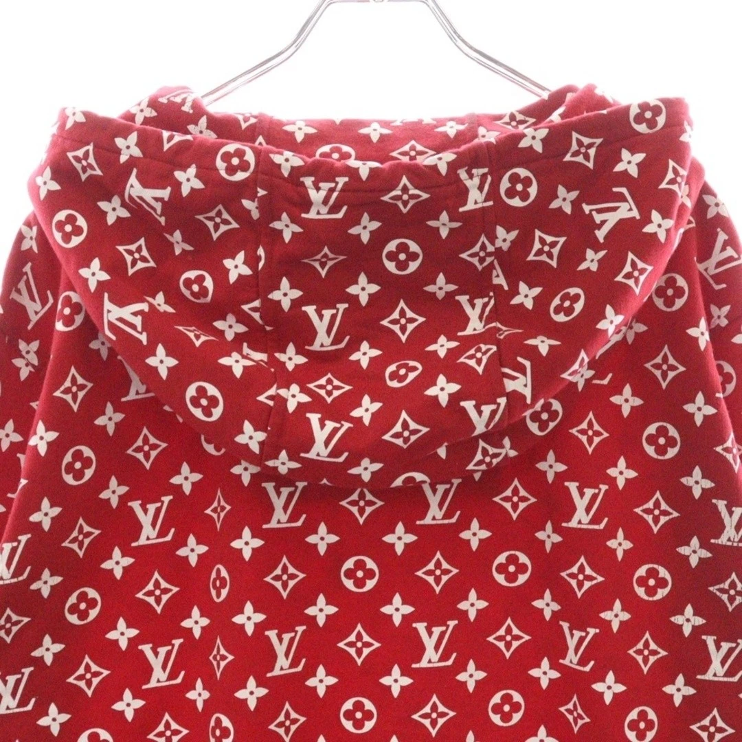 Felpa con cappuccio SUPREME 17AW LV Box logo modello monogramma rossa usata 62d5