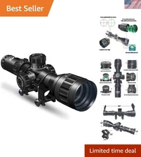 Compact 3-9x32 Aluminum Tactical Scope with Locking Turrets & Rainproof Design