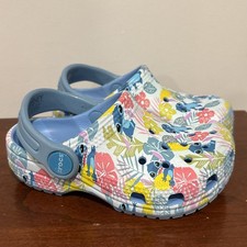 Crocs Disney LILO STITCH Floral classic clogs Toddler Kids Youth Size 7